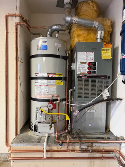 Water heater replacement & repipe