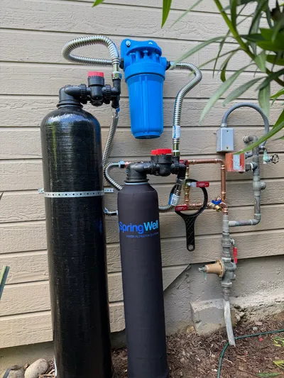 Whole-house carbon filtration